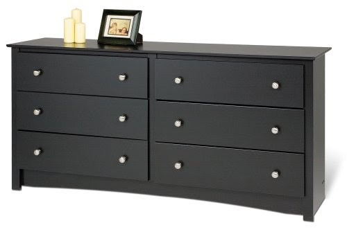 Prepac Sonoma Black 6-Drawer Dresser