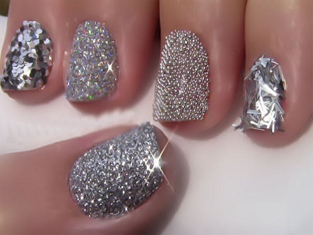  Glitter nail designs