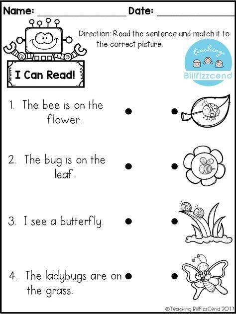  free reading comprehension check preschool reading kindergarten