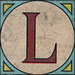 Vintage Brick Letter L