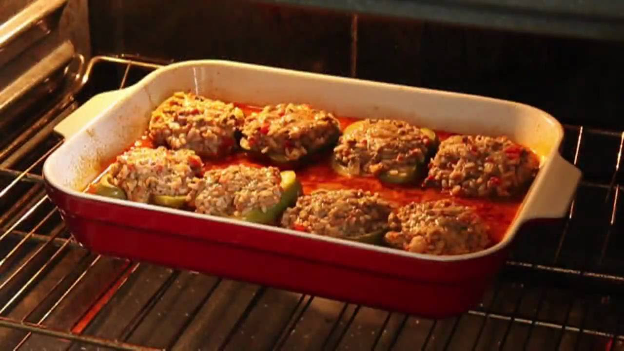 Food Wishes Recipes - Beef and Rice Stuffed Peppers Recipe ...