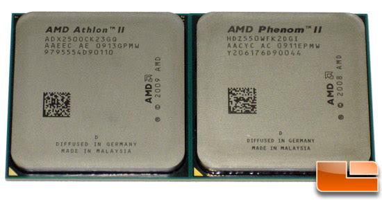 AMD Phenom II X2 550 Black Edition and Athlon II 250