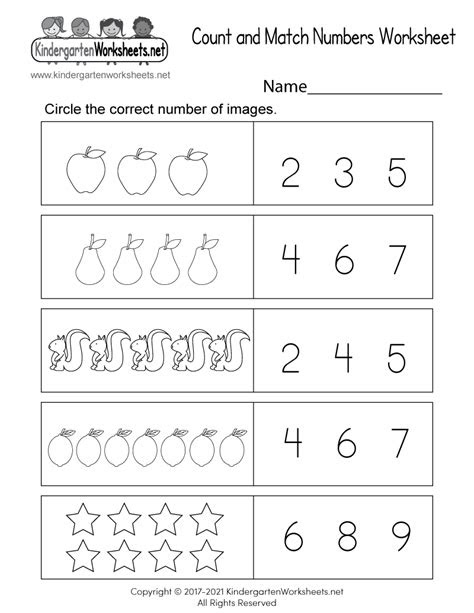  count and match numbers worksheet free printable digital pdf