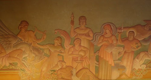 city hall ceiling mural