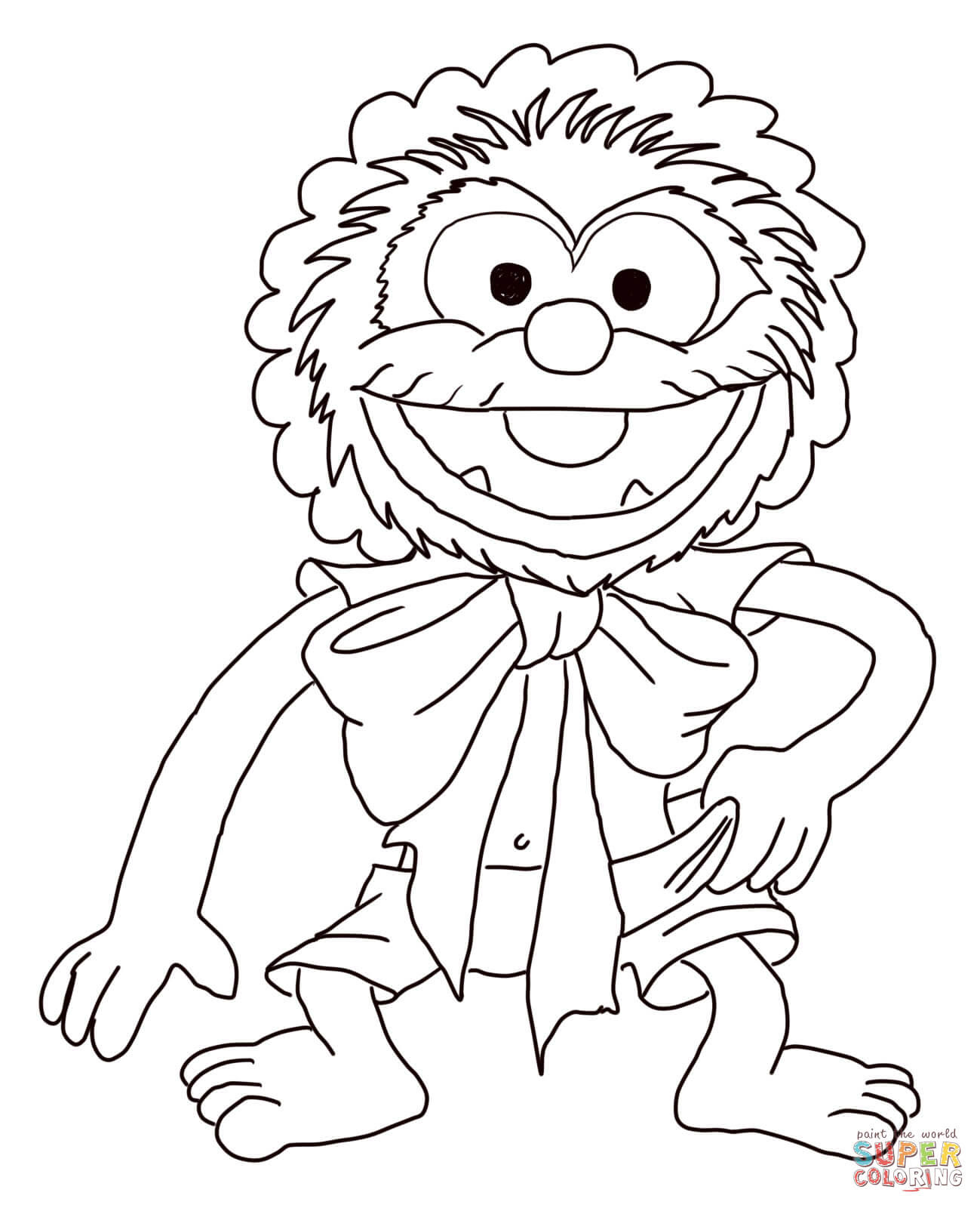 Dibujo de Animal Bebé de Los Muppets Bebés para colorear | Dibujos para