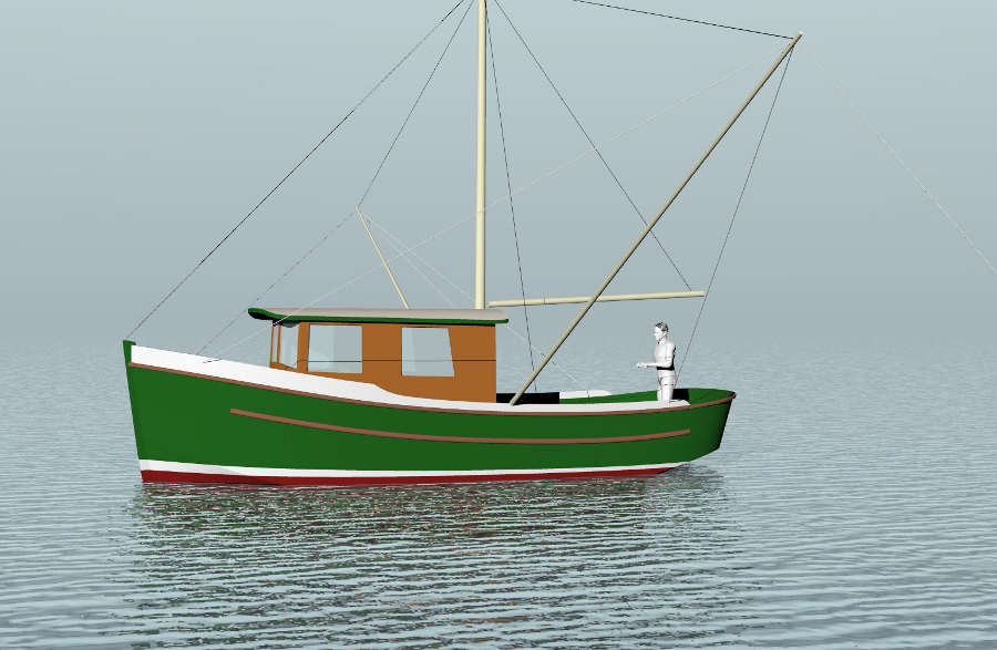 Cruising power boat plans Kamerlen