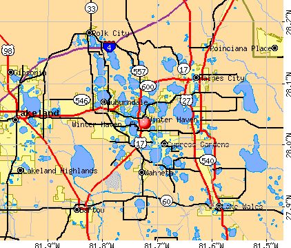 Winter Haven Zip Code Map Winter Haven, Florida (FL 33881) profile: population, maps, real 