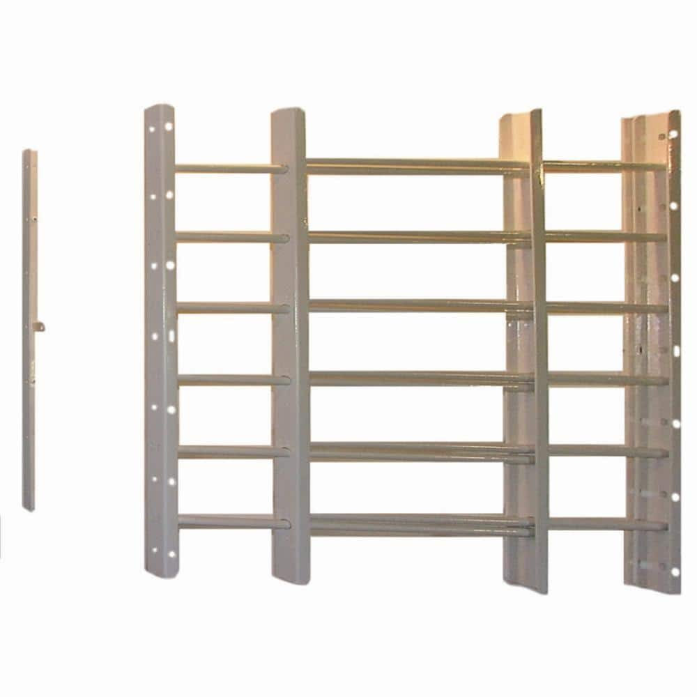 Grisham Pp Spag 6 Bar Window Guard In White 91661 The Home Depot