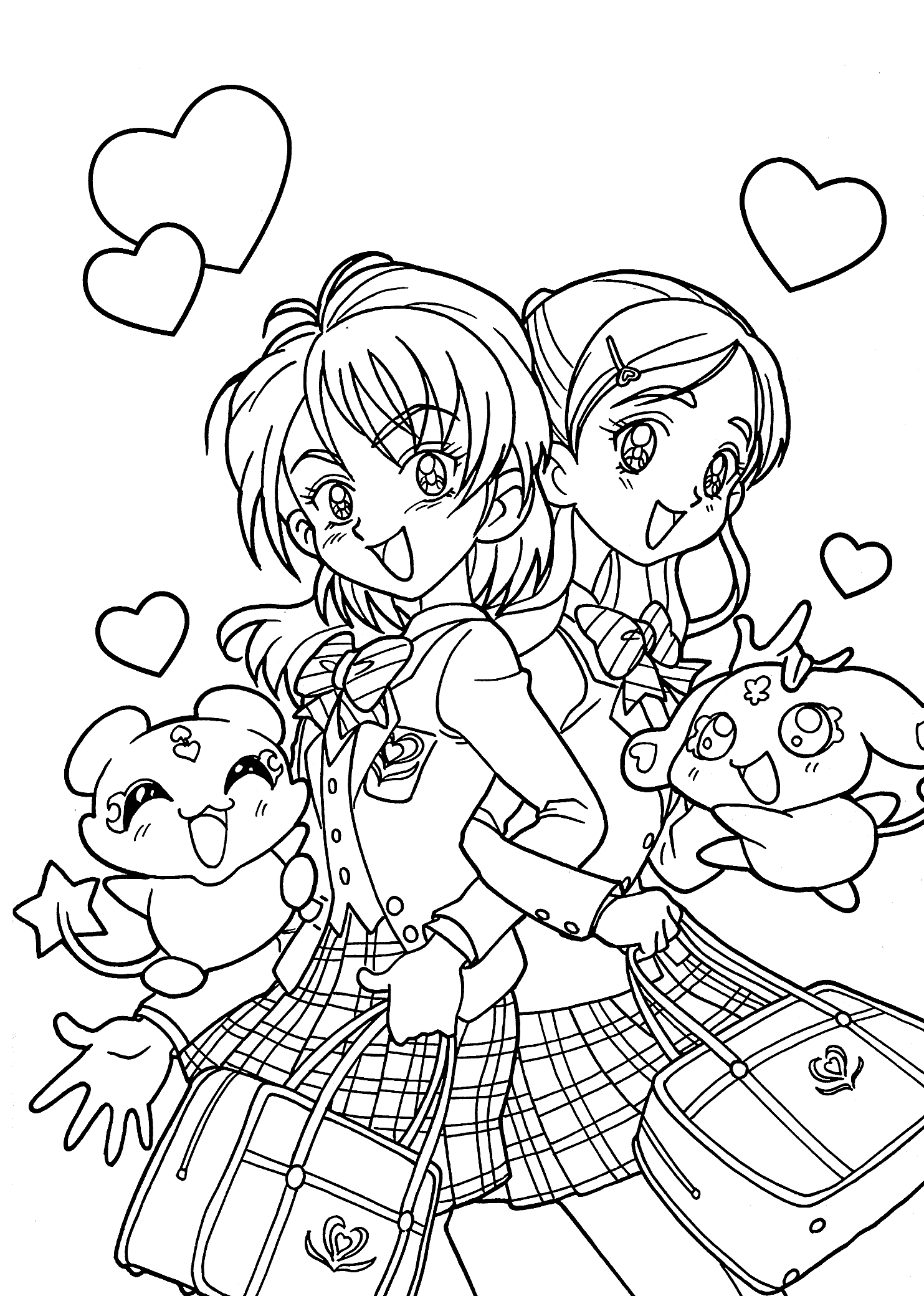 Manga coloring pages