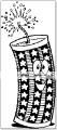 Litten fuse fireworks and firecracker coloring pages for holiday fun.