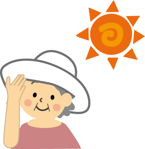 熱中症のイラスト無料素材