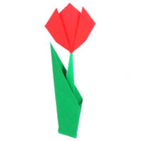 traditional origami tulip