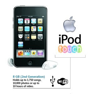 Apple iPod touch 8 GB (2nd Generation--without iPhone OS 3.1 Software) [Previous Model]