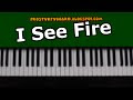 I see fire ed sheeran chords piano 189183-I see fire ed sheeran chords piano