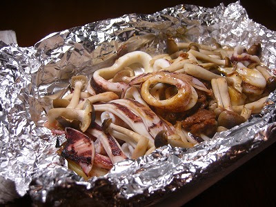 イカとイカワタのホイル焼き みっちゃんをうならせる料理