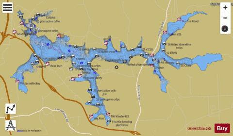 Map Of Lake Arthur Pa Lake Arthur (Fishing Map : US_PA_01168431) | Nautical Charts App