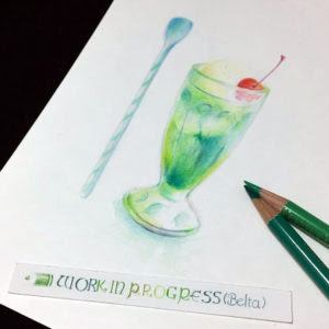 Beltaのcolored Pencil Gallery 色鉛筆ギャラリー クリームソーダ