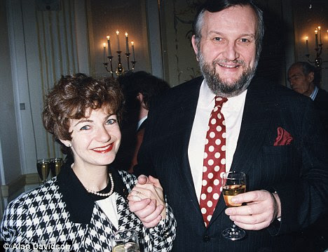 Devoted: Ruth Leon and husband Sheridan Morley. He had suffered from depression for 20 years before having a stroke in November 2002