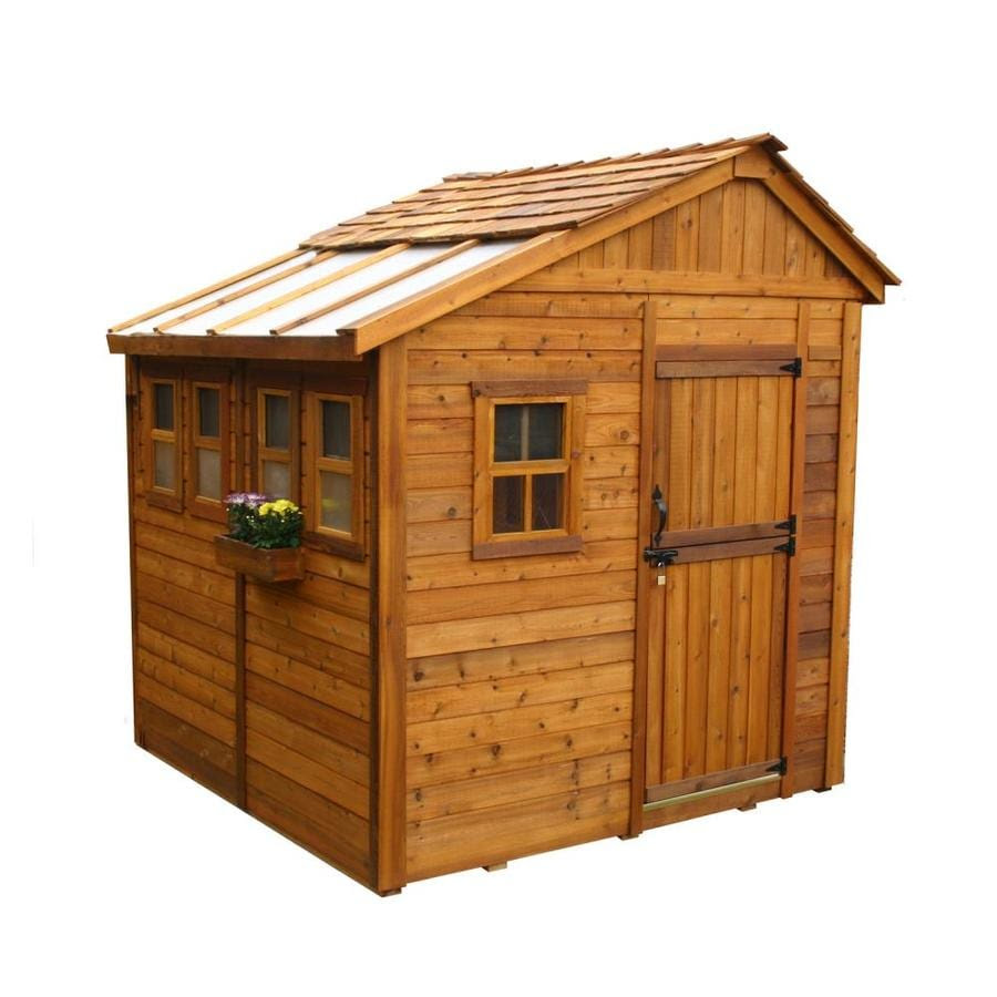 Shop Outdoor Living Today Saltbox Cedar Storage Shed ...