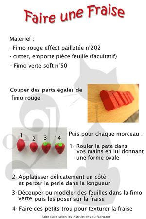 Tuto Fimo Fraise Par Oeil De Chat