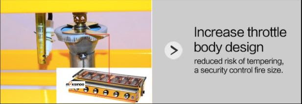 Pemanggang BBQ 10 Tungku (Gas) Toko Mesin Maksindo - Toko 