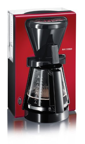 Severin 5364 Cafetière Machine à Filtre 1200W Rouge Noir
