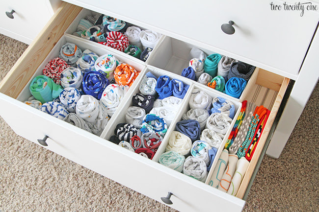 Nursery Dresser Organization - Two Twenty One