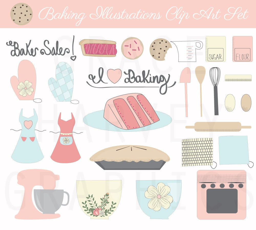 mixer cake sale EPS Art PNG Digital Baking Commercial Clip Use Small Illustrations