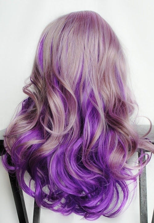 Blonde And Purple Curly Hair Pictures, Photos, and Images