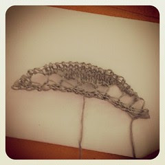 Progressing with the new cast on #knitting