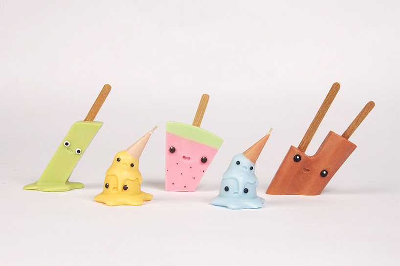 warm ice cream candle series kim kim lab
