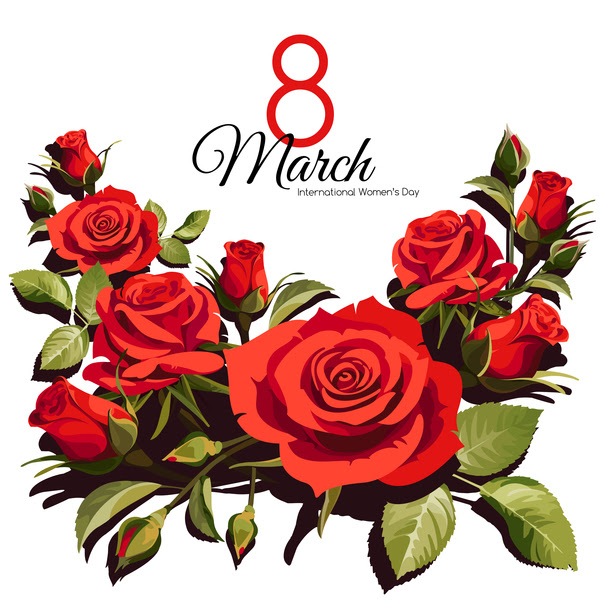 Download Mothers Day card with red rose vector 01 free download