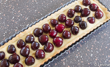 Kersentaart met frangipane