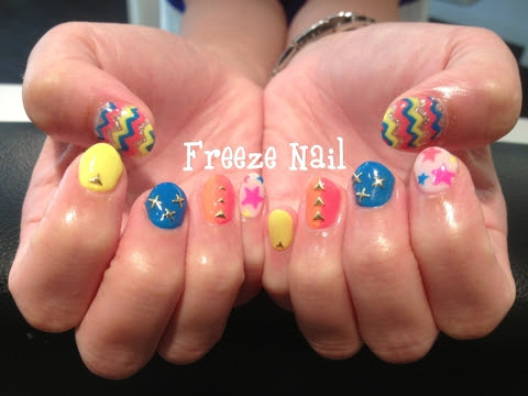 夏フェスネイル ネイル エステ アロマサロン Freeze フリーズ 見附市