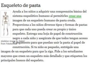 Manualidades del cuerpo humano para niños