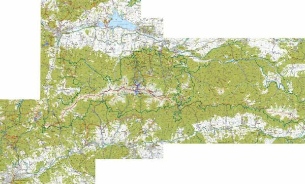turistická mapa nízkých tater Detailná turistická mapa 1:50000 turistická mapa nízkých tater