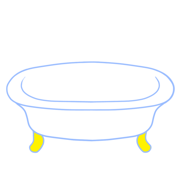 バスタブのイラスト かわいいフリー素材が無料のイラストレイン