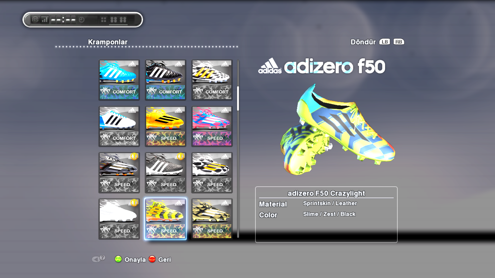 PES 2013 Colorful Adidas F50 Adizero Crazylight 14-15 Boot by jayk