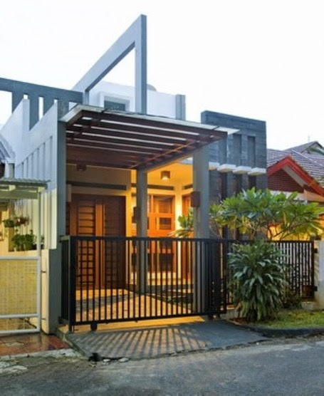 63 Desain kanopi  rumah  minimalis  modern   Si Momot