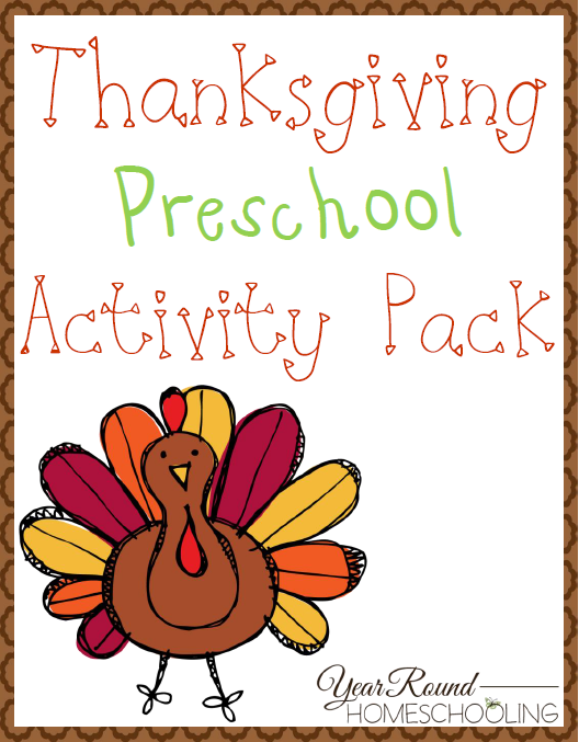 Free Thanksgiving Preschool Activity Pack
