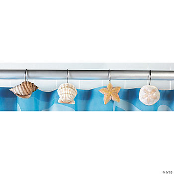Seashell Shower Curtain Hooks - Oriental Trading