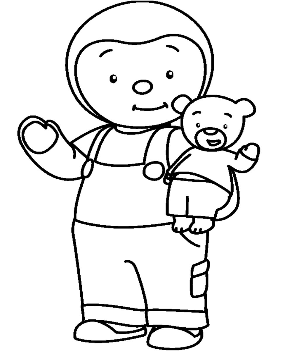 Image Coloriage tchoupi et doudou gratuit