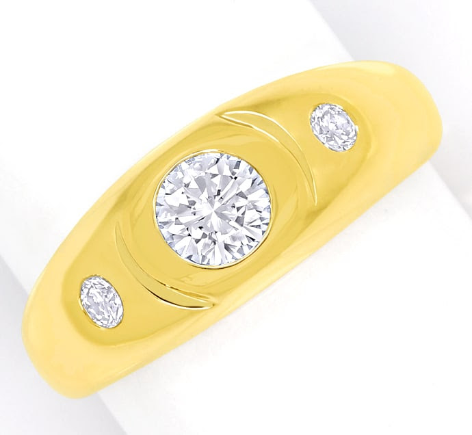 Originalfoto BRILLANT-RING EINKARAETER LUPENREIN WEISS GALIA