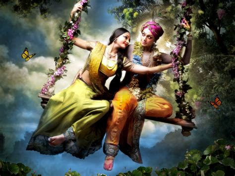 lord radha krishna  swing hd wallpapers hd wallpaper