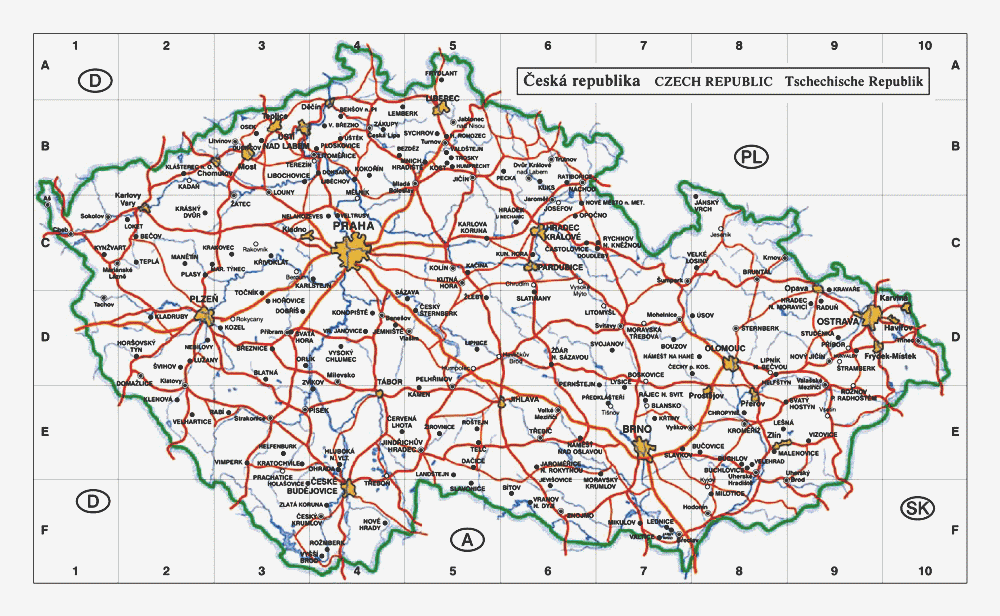mapa českých hradů a zámků Zámky a hrady České republiky mapa českých hradů a zámků