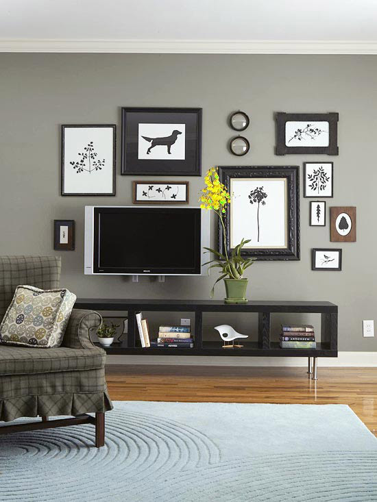 Gray Living Room Wall Decor