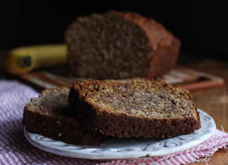 Coconut & Ground Hazelnut Banana Bread