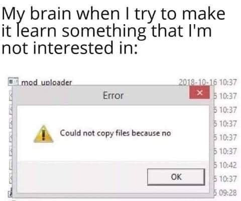 Memory Intake Exe Has Stopped Working Meme By Bookwyrmnick Memedroid
