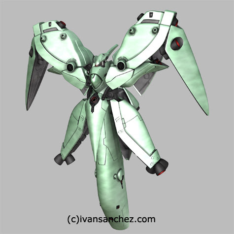 neue ziel sandrum gundam 3d mesh CG