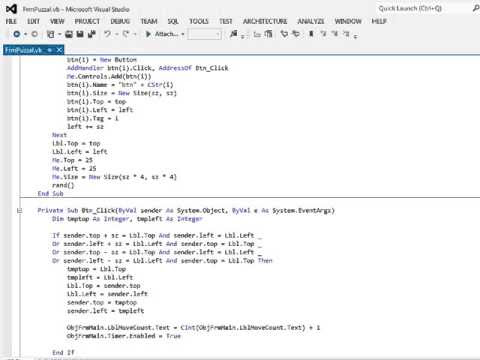  Puzzle Game by VB.net